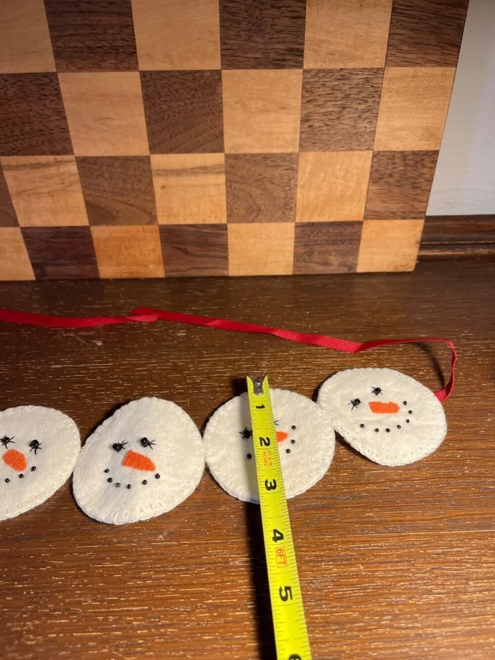 Felt Snowman Garland